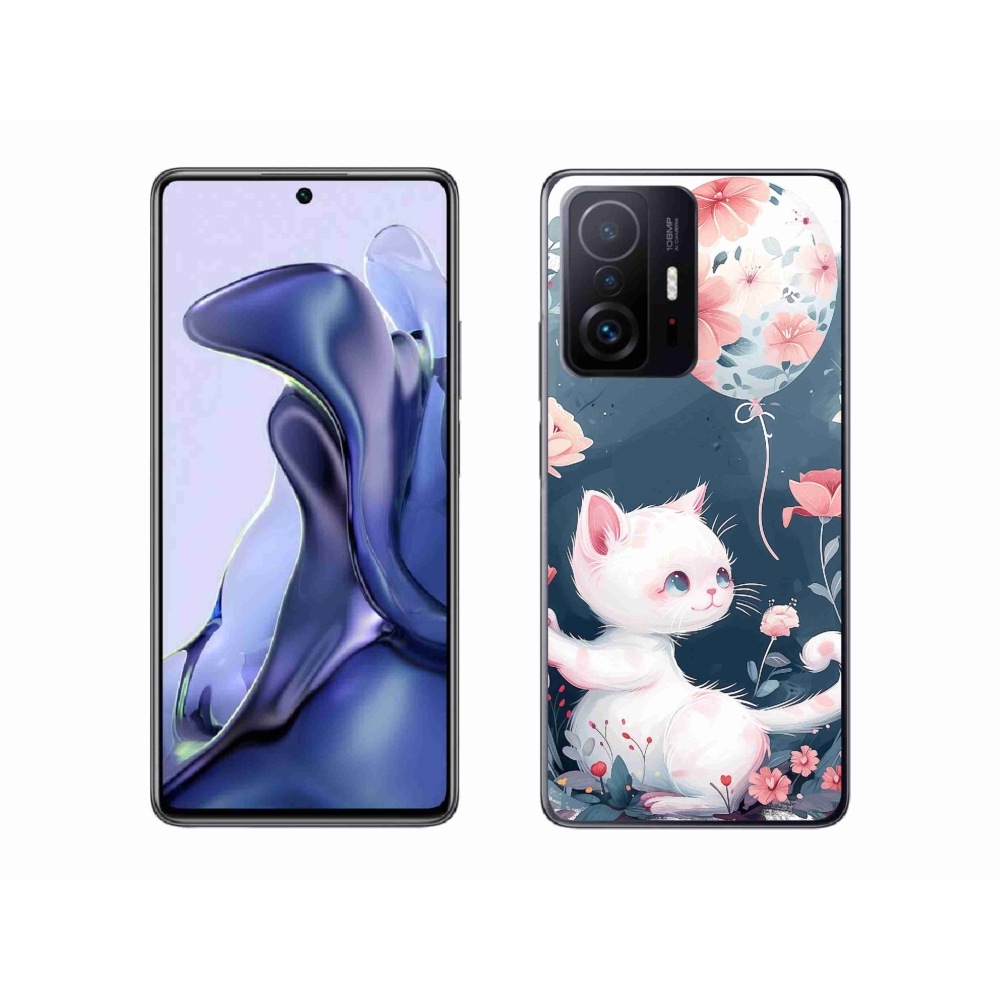 Gél borítás mmCase a Xiaomi 11T-hez - cica lufival