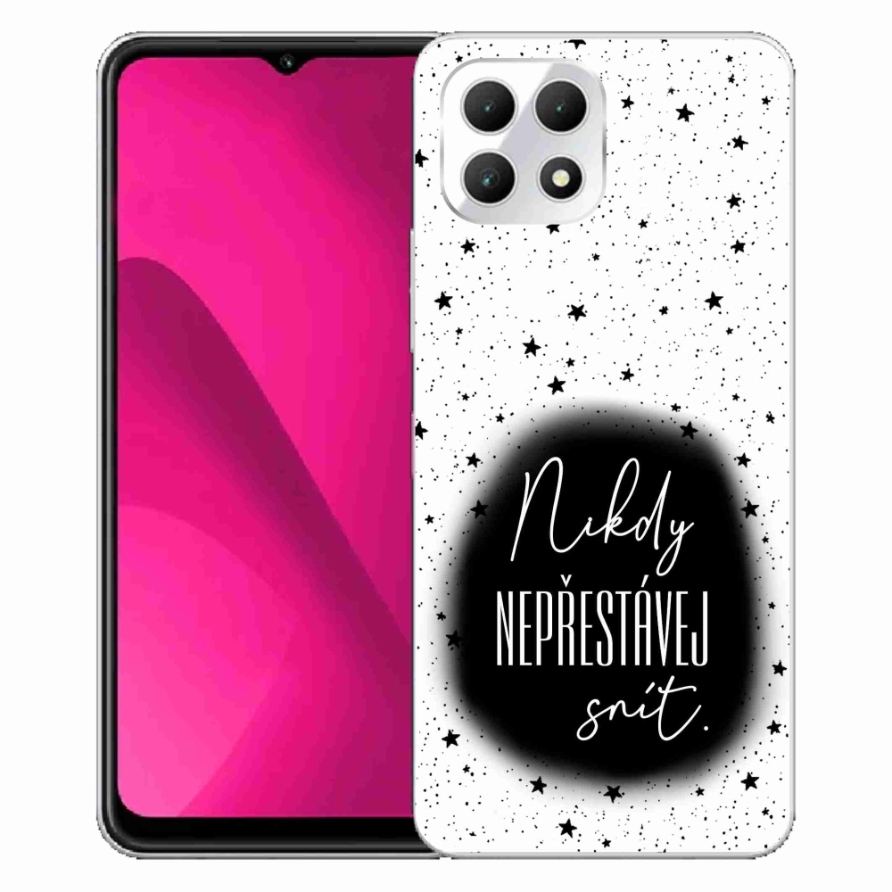 Zselés borítás mmCase a T-Mobile T Phone 2 készülékhez - Quote 1 fekete-fehér háttérrel