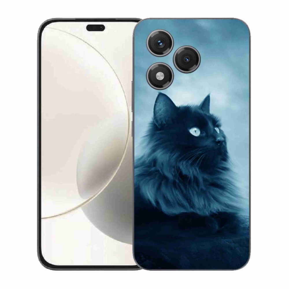 Zselés borítás mmCase a Honor 400 Lite-hoz - fekete cat 1