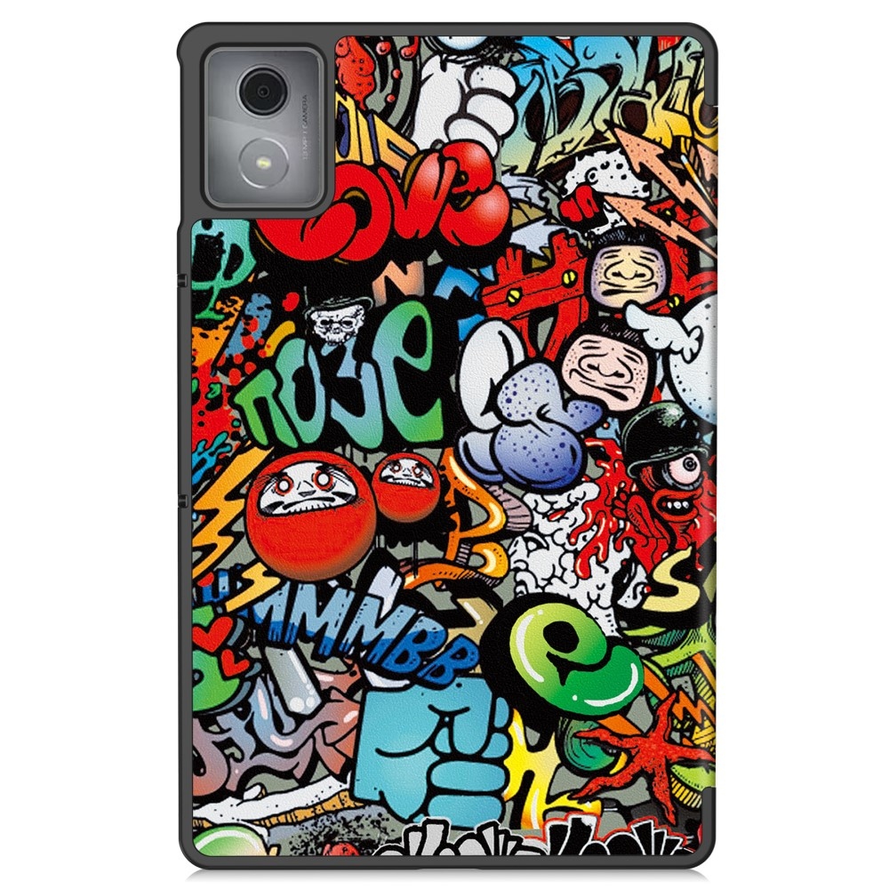 Patte intelligens záró tok Lenovo Tab K11 Plus-hoz - graffiti