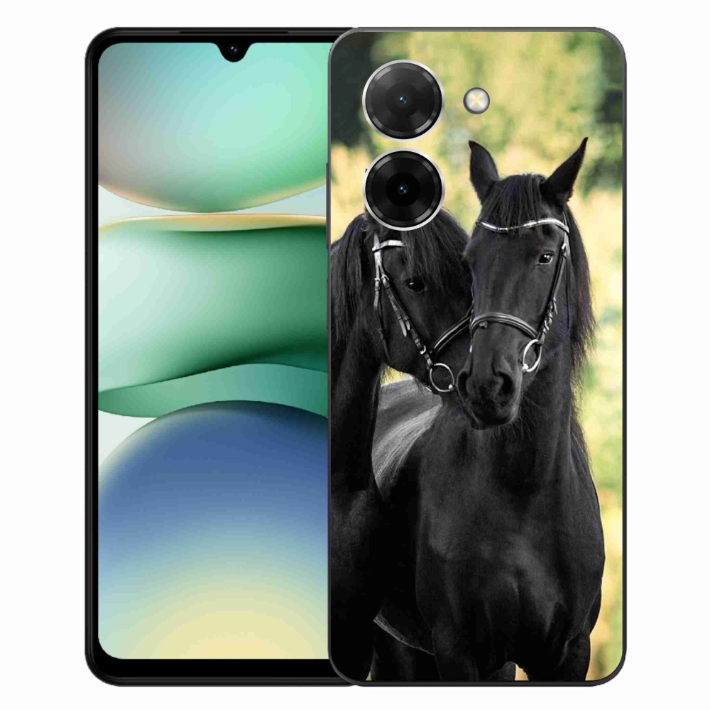 Gél borítás mmCase a Xiaomi Redmi A5 (171.7x77.8x8.3mm) - két fekete ló