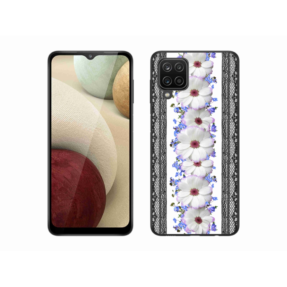 Gél borítás mmCase Samsung Galaxy A12 - virágok 8