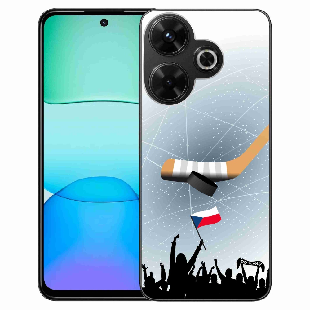 Gél borítás mmCase a Xiaomi Redmi 13 4G/Poco M6 4G - hoki rajongók számára