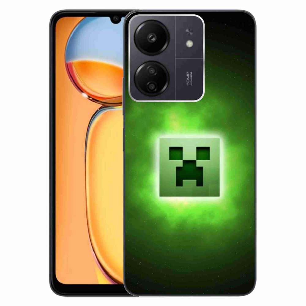 Gél borítás mmCase a Xiaomi Poco C65/Redmi 13C számára - minecraft