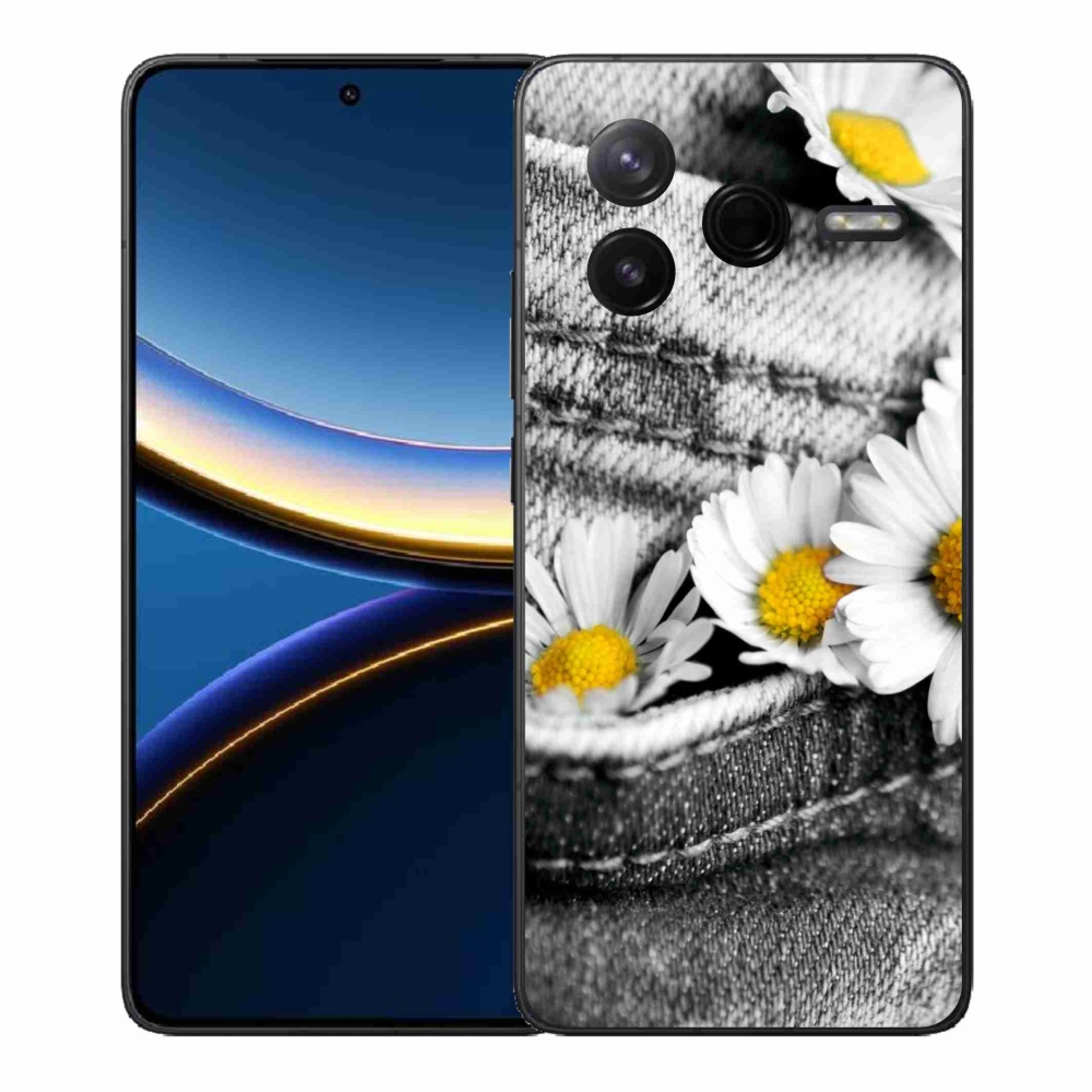 Gél borítás mmCase a Xiaomi Poco F7 Pro készülékhez - margaréták