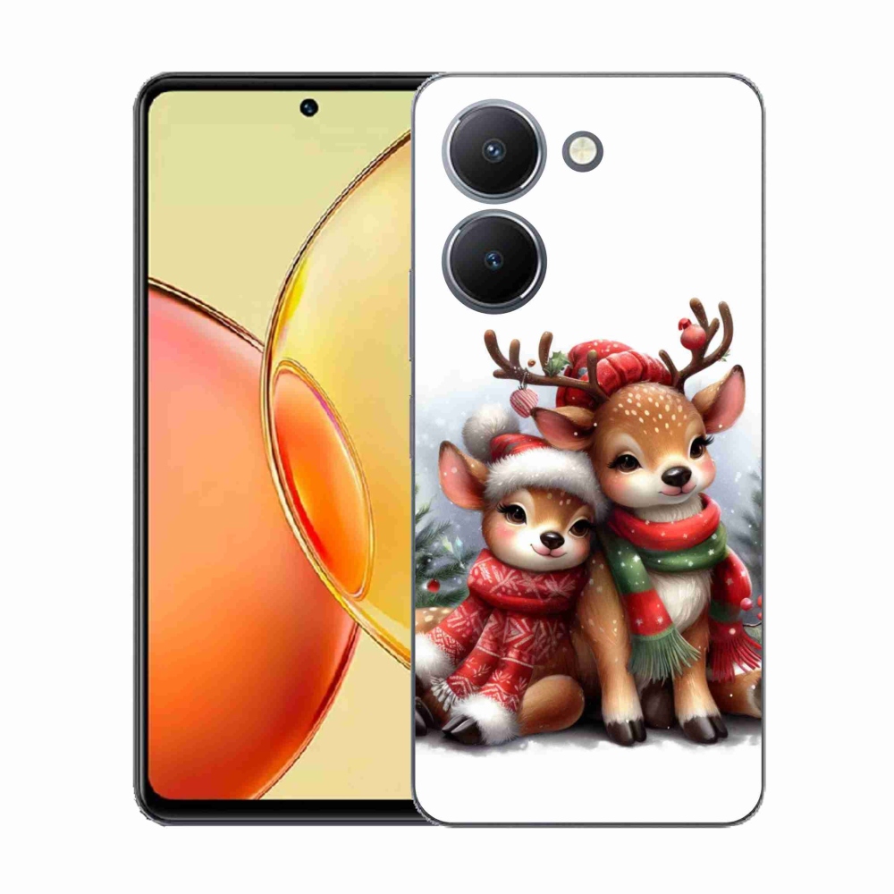 Zselés borítás mmCase a Vivo Y36-hoz - Karácsonyi rénszarvas