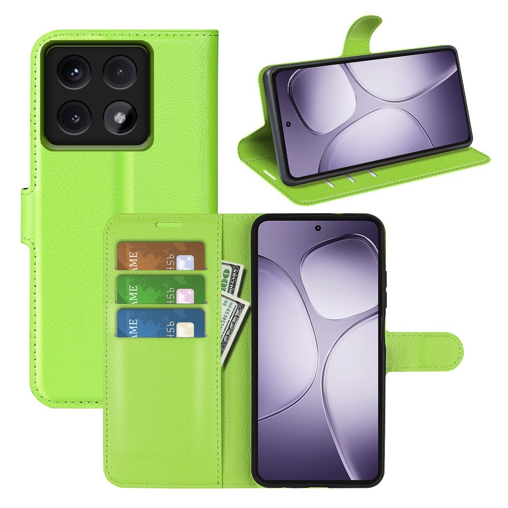 Litchi könyv tok a Xiaomi 14T Pro-hoz - zöld