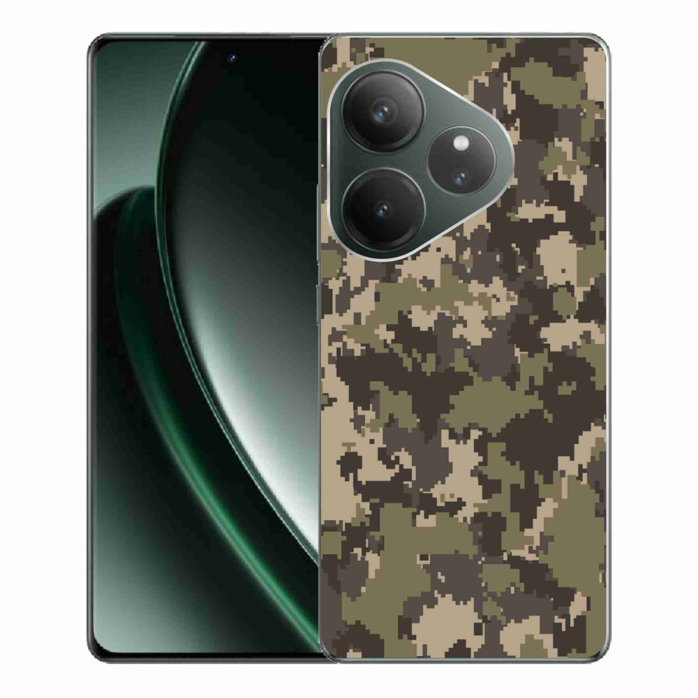 Gél borítás mmCase a Realme GT 6 5G/GT 6T 5G számára - álcázó mintázat 12