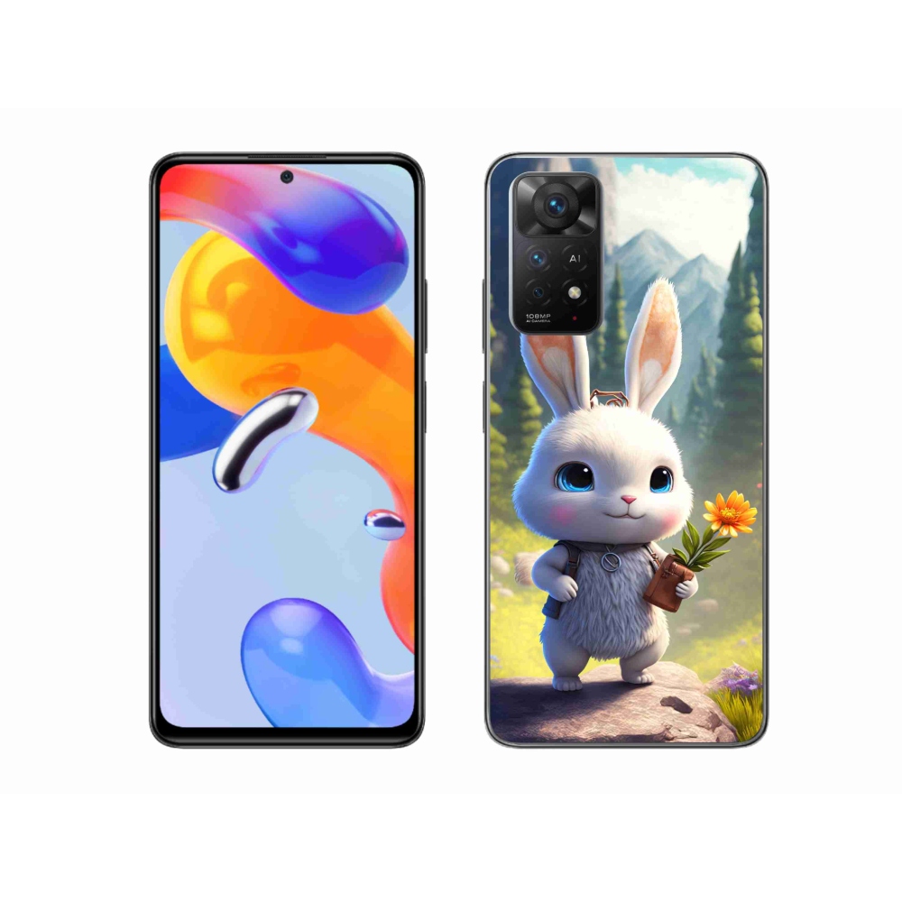 Gél borítás mmCase a Xiaomi Redmi Note 11 Pro 4G/5G számára - aranyos nyuszi