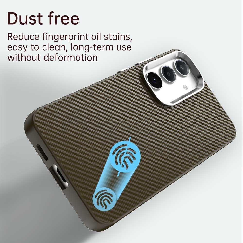 Texture Fiber tartós borító Samsung Galaxy S25+ készülékhez - barna