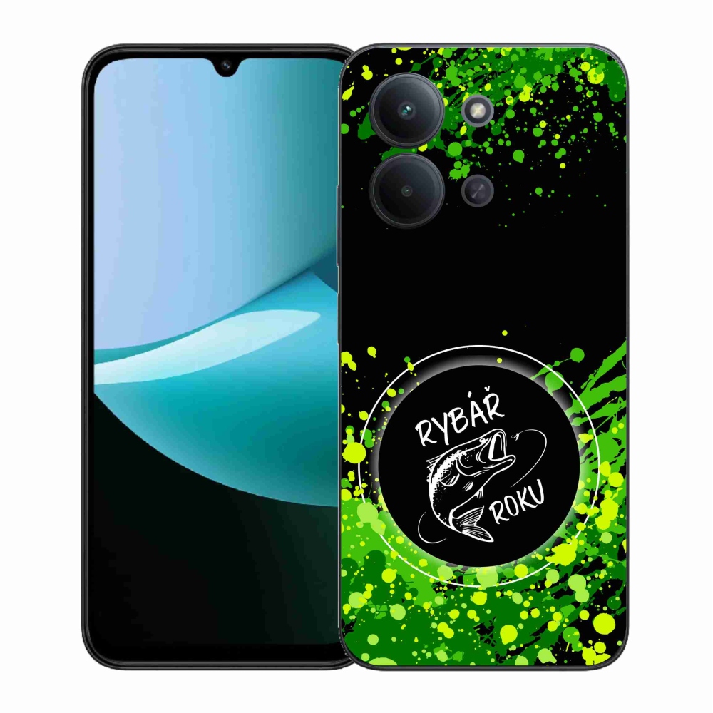 Gél borítás mmCase a Xiaomi Redmi 15C 4G (171mm)/Poco C85 4G (171mm) - az év horgásza fekete háttérrel