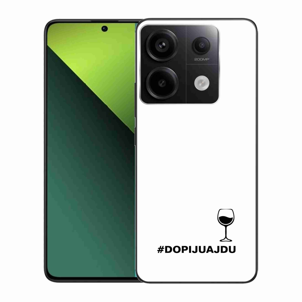 Gél borítás mmCase a Xiaomi Redmi Note 13 Pro 5G/Poco X6 5G számára - bor motívum fehér háttérrel