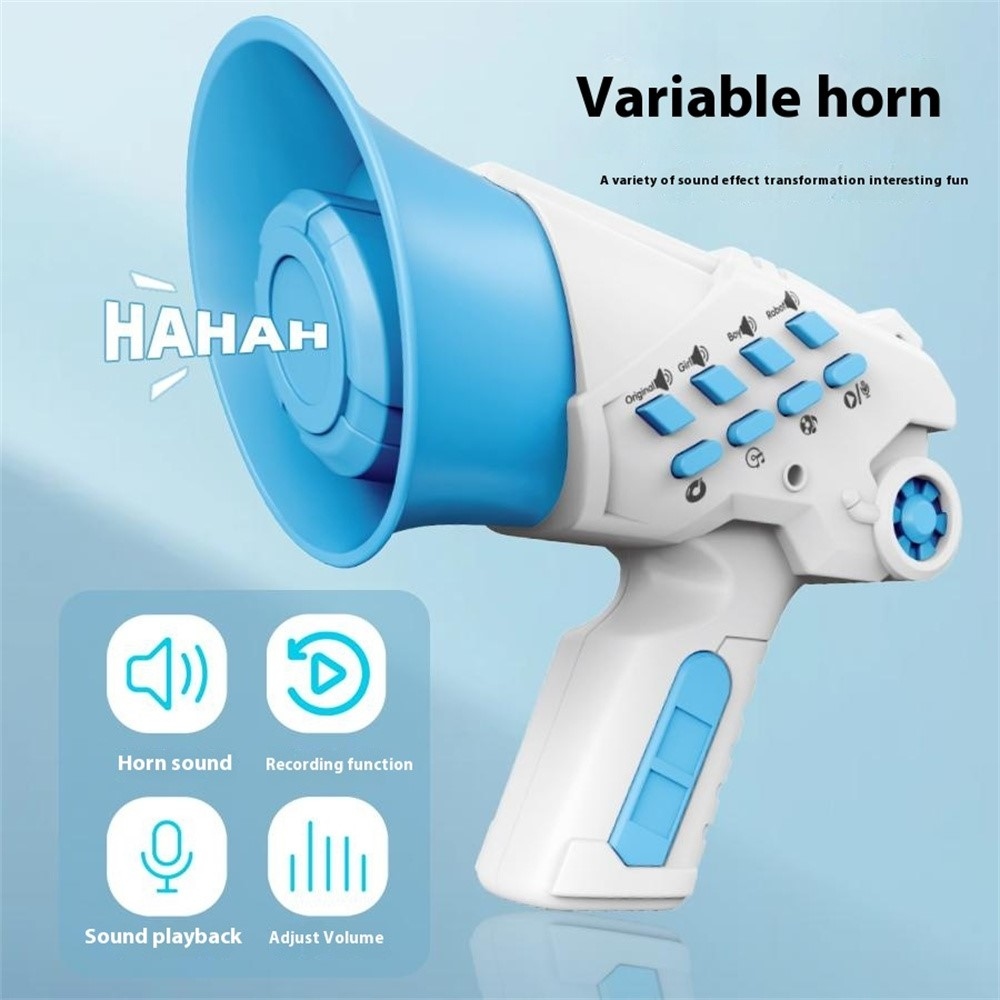 Szórakoztató hangváltó gyerekeknek felvétellel és effektekkel - kék