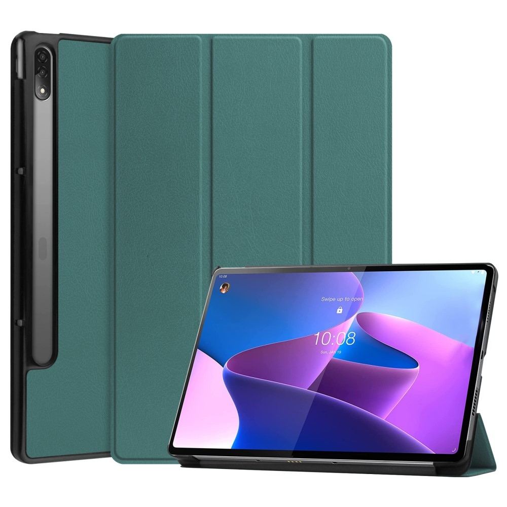Ügyes záró tok Lenovo Tab P12 Pro táblagéphez - zöld