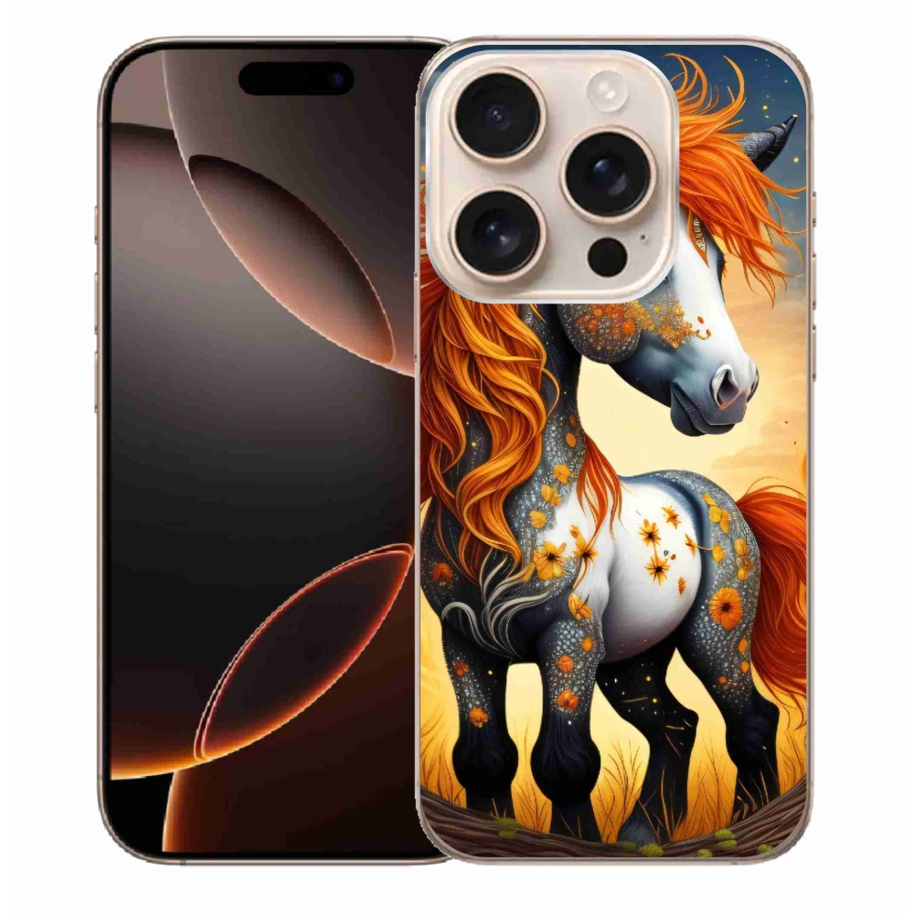 Zselés borítás mmCase iPhone 16 Pro Max készülékhez - színes póni