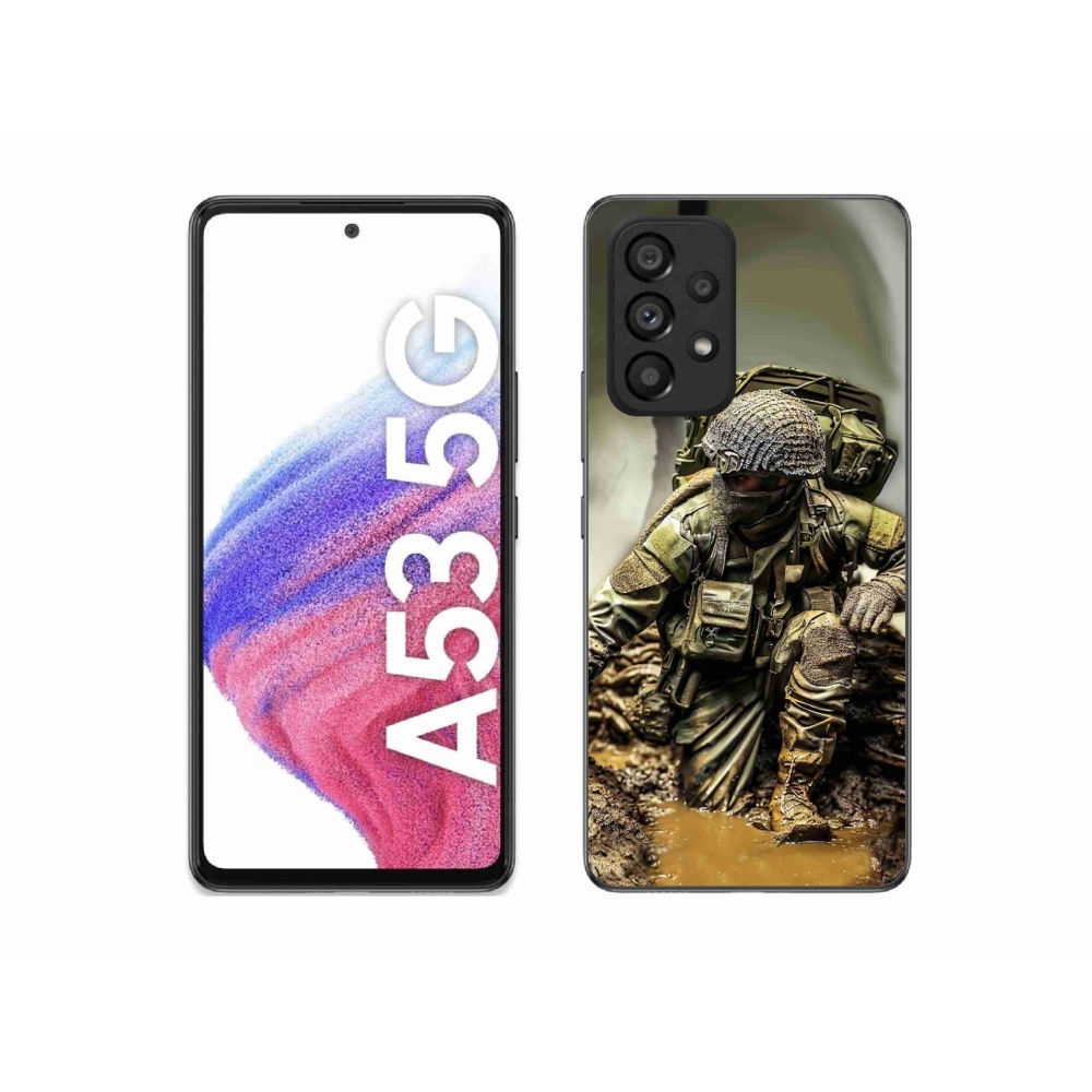 Zselés borítás mmCase Samsung Galaxy A53 5G - katona