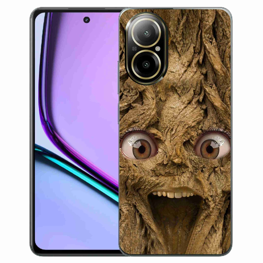 Gél borító mmCase a Realme C67 készülékhez - boldog fa szemekkel