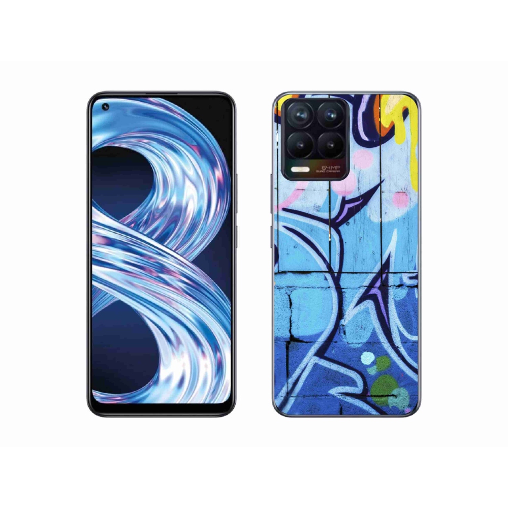 Gél borítás mmCase a Realme 8 4G-n - graffiti