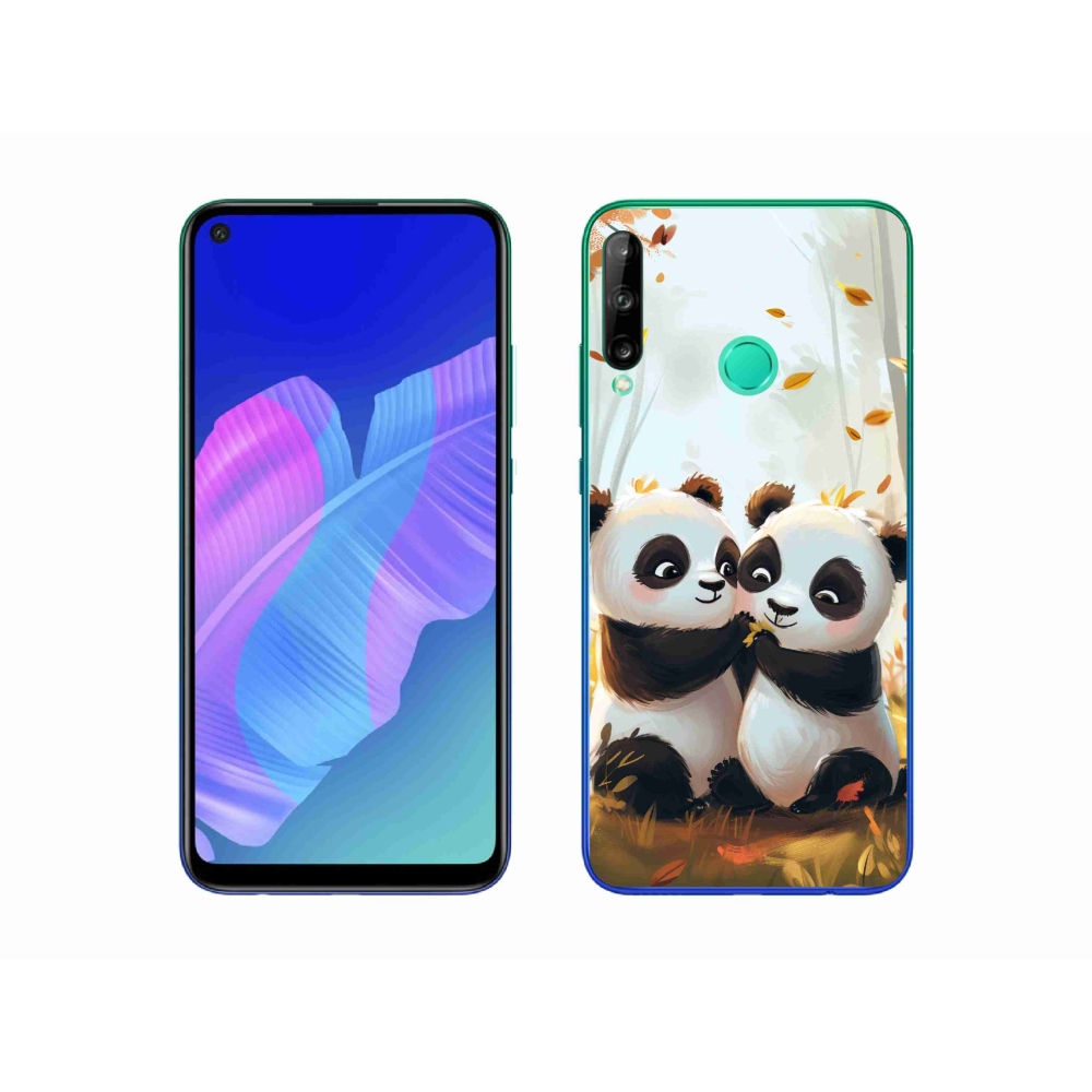 Gél borítás mmCase a Huawei P40 Lite E számára - pandák