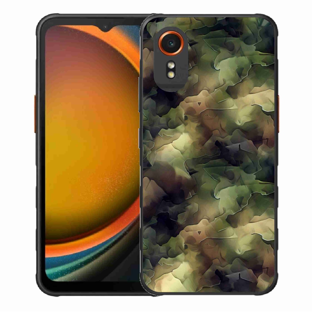 Zselés borítás mmCase Samsung Galaxy Xcover 7 készülékhez - terepszínű minta 10