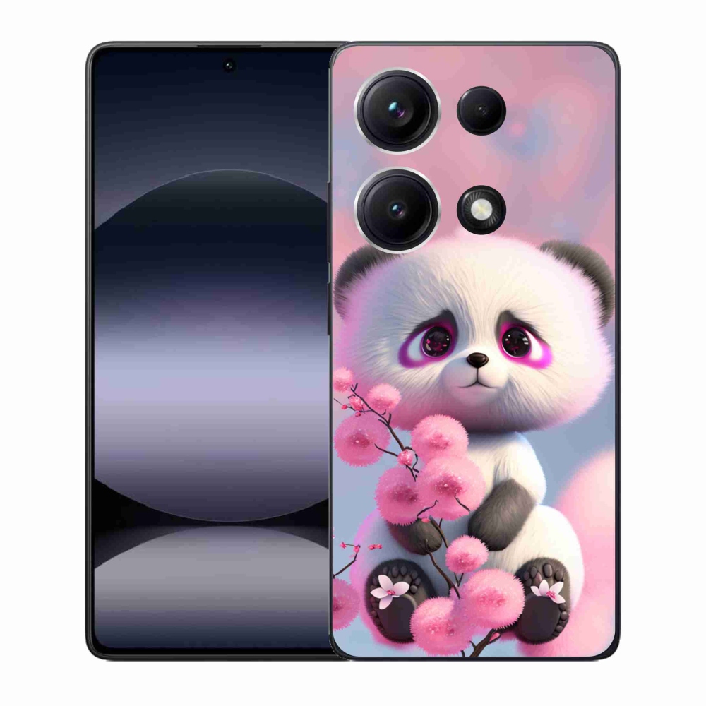 Gél borító mmCase a Xiaomi Redmi Note 14S-hez - aranyos panda 1