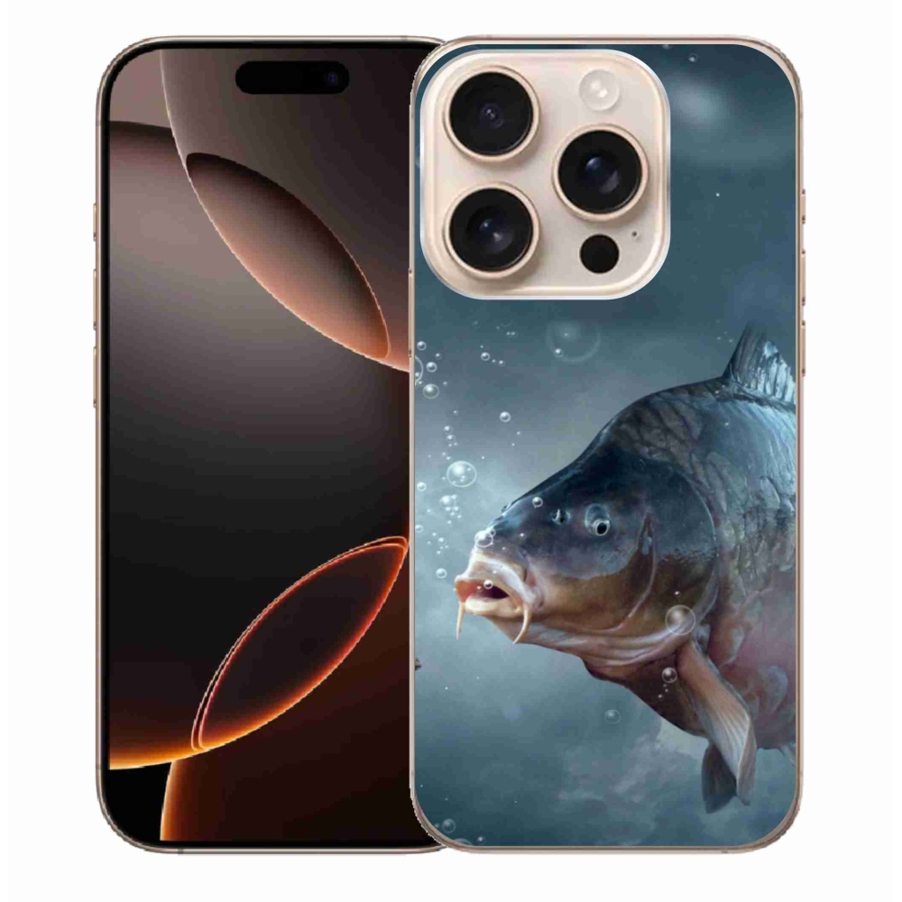 Gél borítás mmCase iPhone 16 Pro Max készülékhez - ponty és buborékok