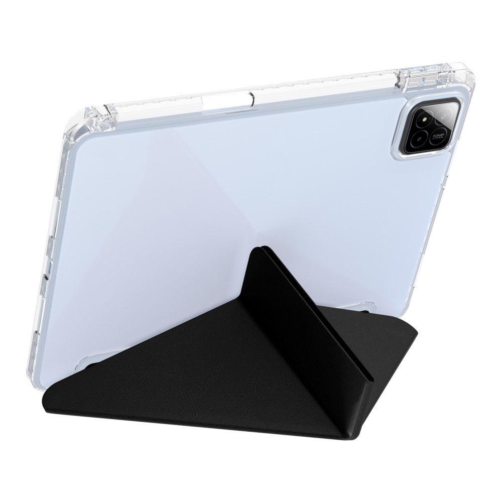 Origami intelligens pozicionáló tok Xiaomi Pad 7/7 Pro táblagéphez - fekete