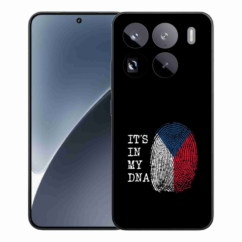 Gél borító mmCase a Xiaomi 15 Pro - zászló ujjlenyomat fekete háttérrel