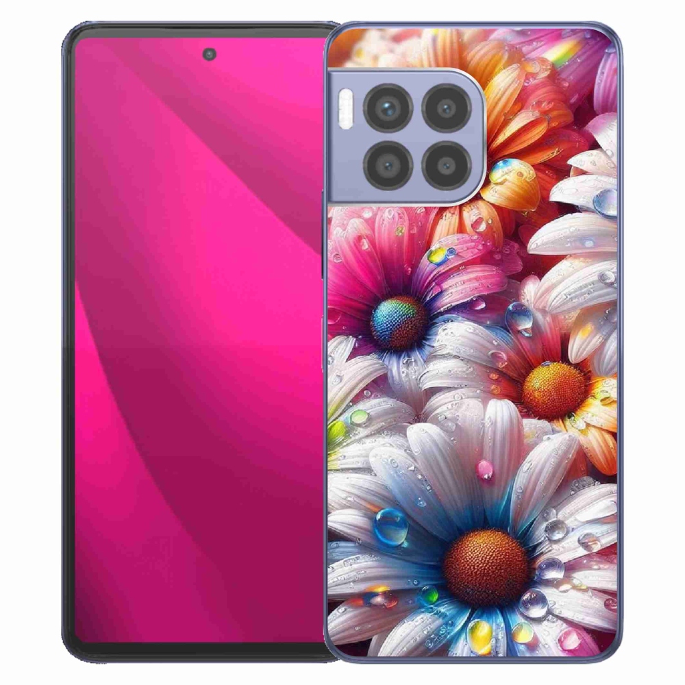 Zselés borítás mmCase a T-Mobile T Phone 2 Pro készülékhez - színes margaréták
