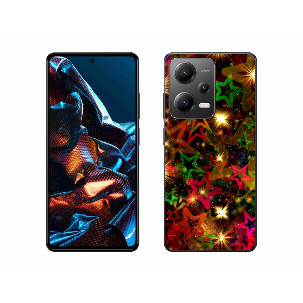 Gél borítás mmCase a Xiaomi Redmi Note 12 Pro 5G-hez - színes csillagok