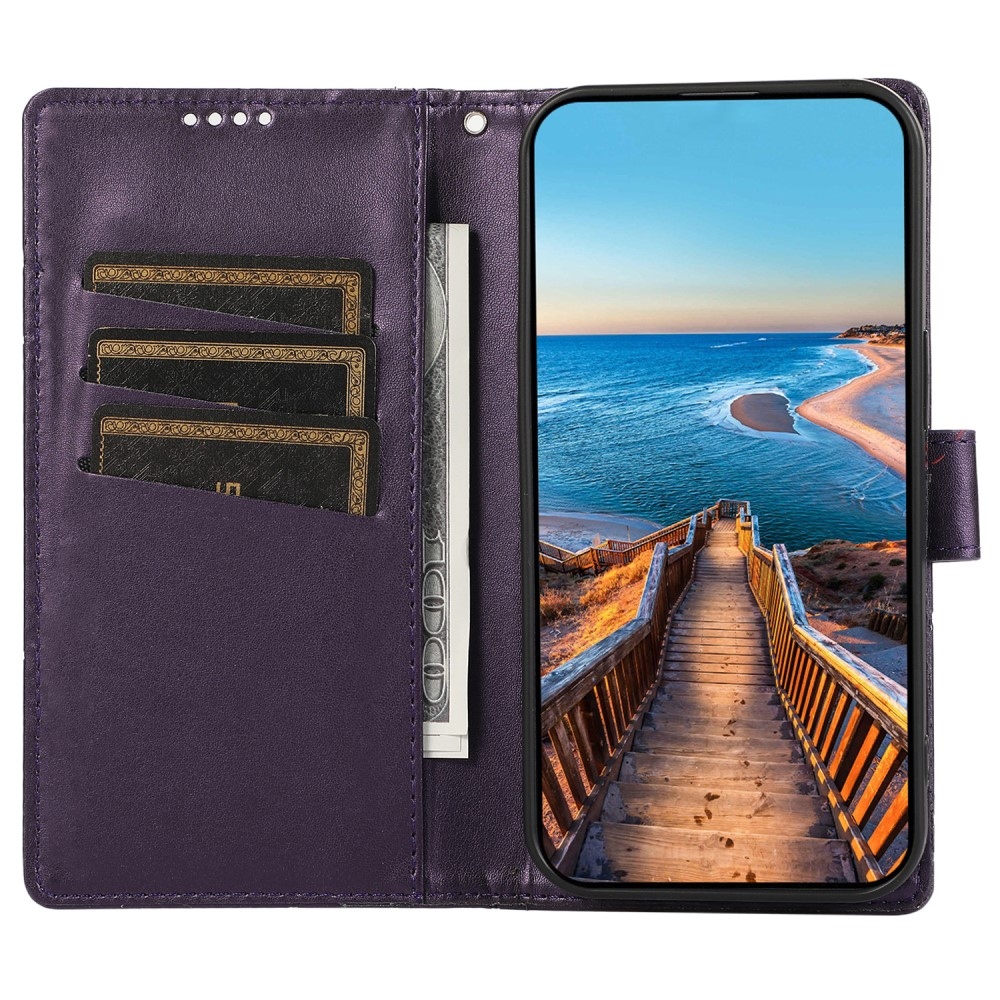 Line könyvtáska a Realme 12 5G/12x 5G készülékhez - lila