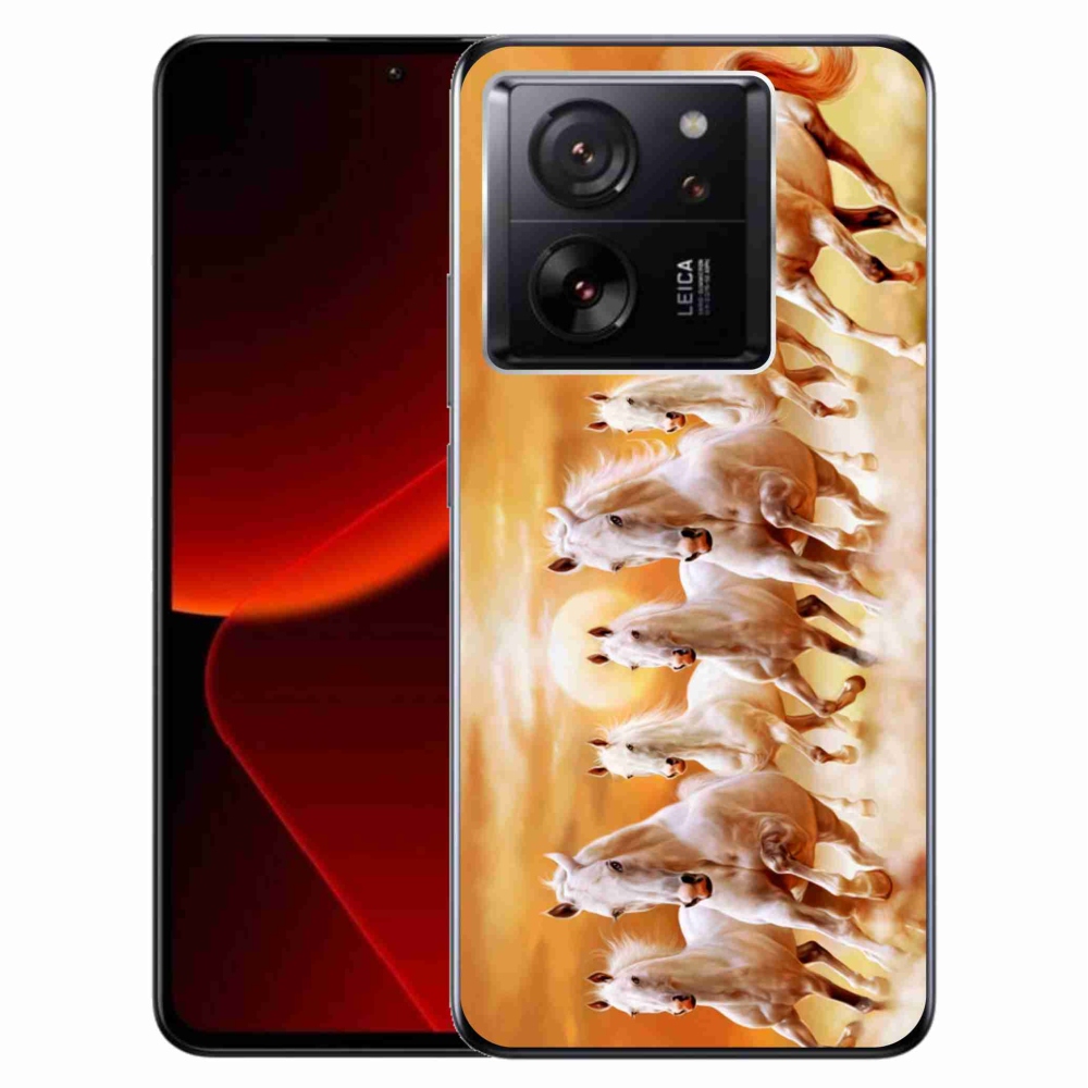Gél tok mmCase a Xiaomi 13T/13T Pro készülékhez - lovak 2