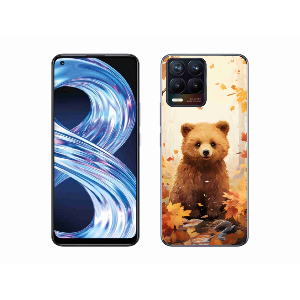 Gél borítás mmCase a Realme 8 Pro-hoz - medve az erdőben