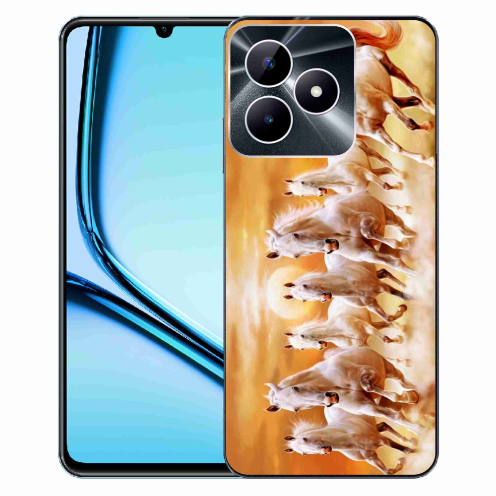 Gél tok mmCase a Realme Note 50 készülékhez - lovak 2