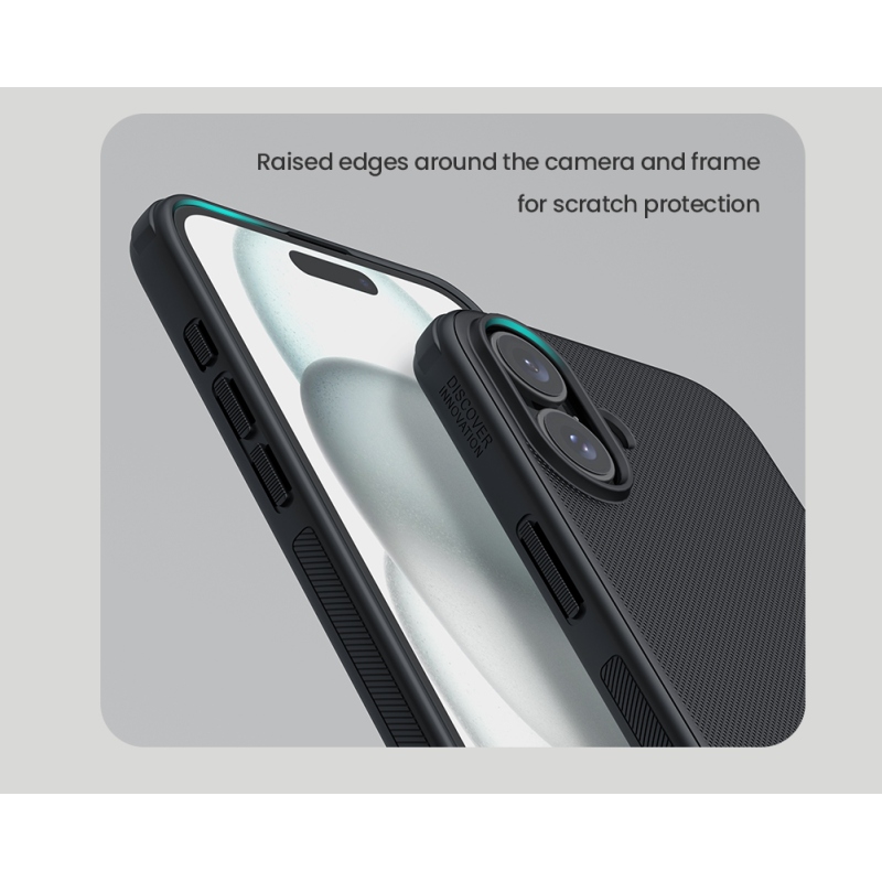 Nillkin Super Frosted PRO mágneses hátlap az Apple iPhone 16 készülékhez Fekete