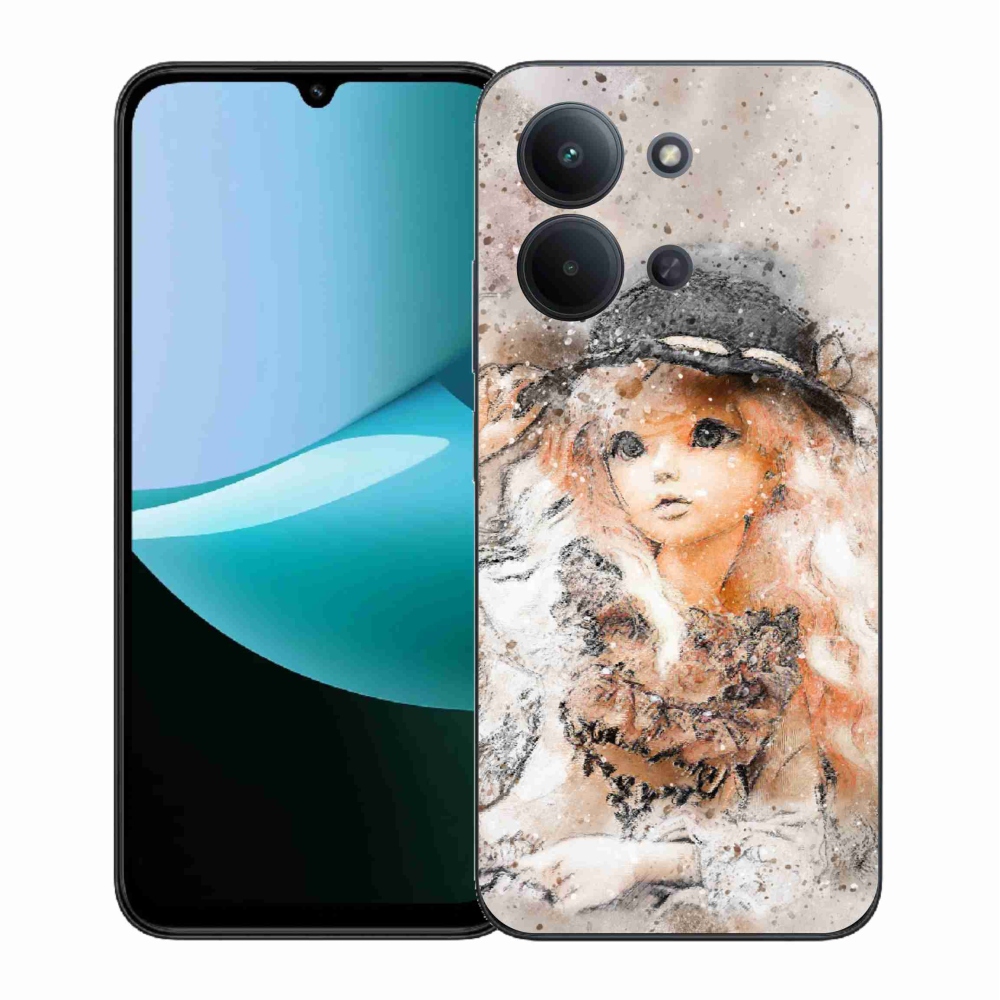 Gél borítás mmCase for Xiaomi Redmi 15C 4G (171mm)/Poco C85 4G (171mm) - lány kalapos