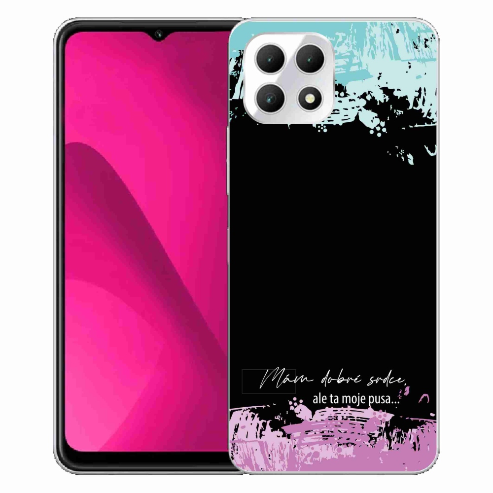 Gél borító mmCase a T-Mobile T Phone 2 telefonhoz - vicces szöveg 3 fekete háttér