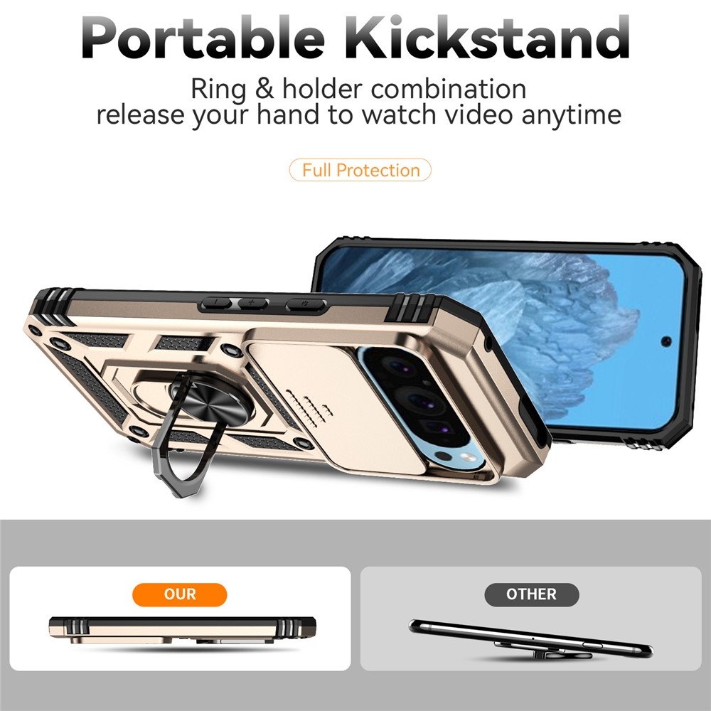 Csúszásálló borítás a Google Pixel 10 Pro/Pixel 10/9 Pro/9 készülékhez - arany színben