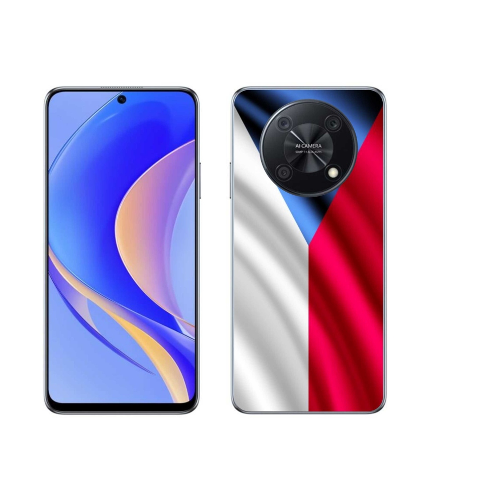 Gél borító mmCase mobil Huawei Nova Y90 - cseh zászlóhoz
