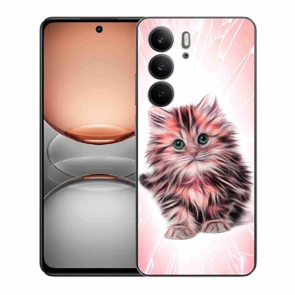 Gél borító mmCase a Realme C75 készülékhez - aranyos cica