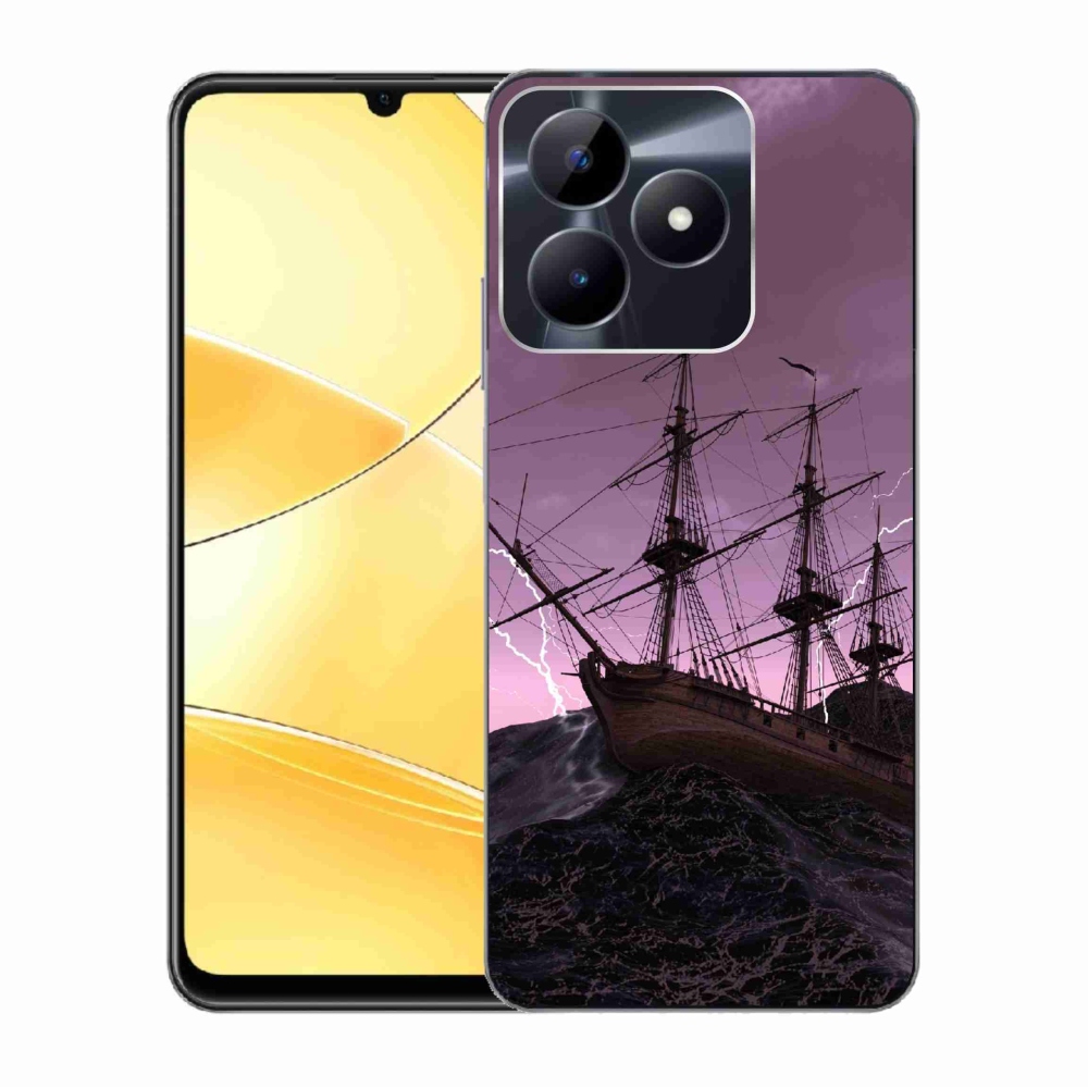 Zselés borítás mmCase a Realme C51/C53 készülékhez - hajó a viharban