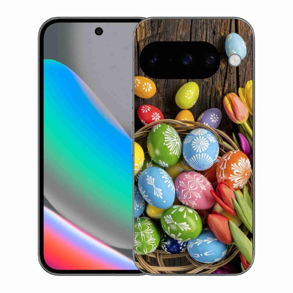 Gél borítás mmCase a Google Pixel 10 számára - Húsvéti tojások
