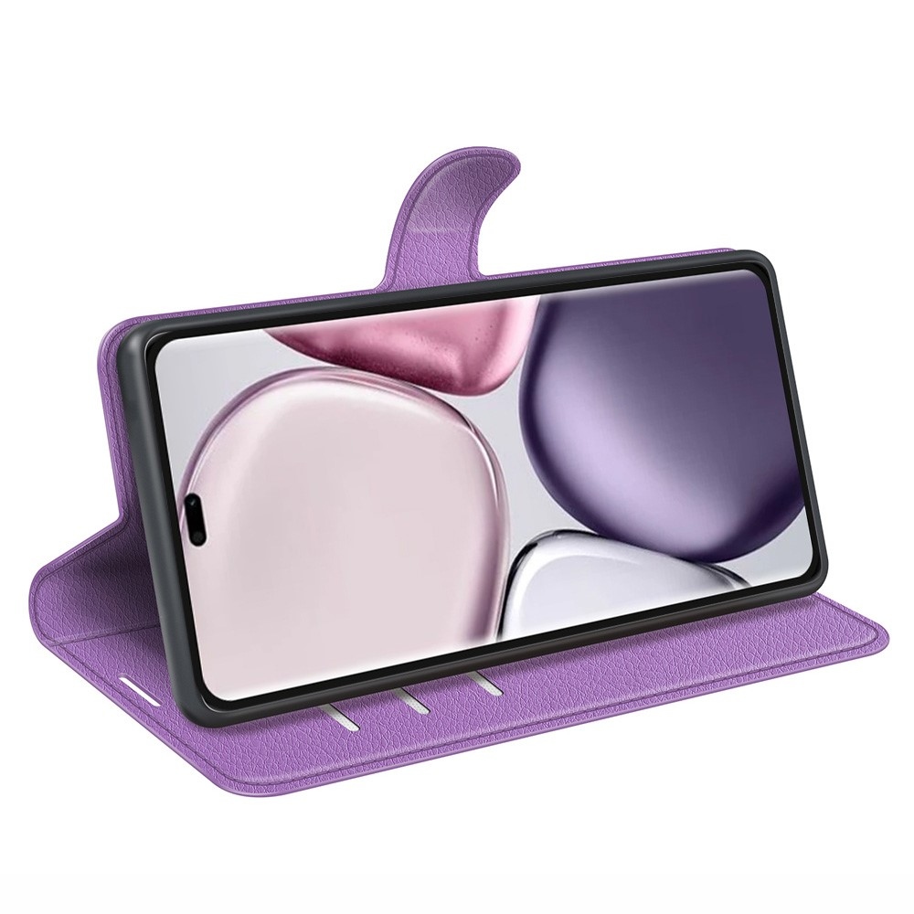 Litchi könyvtáska Honor Magic 7 Lite 5G - lila