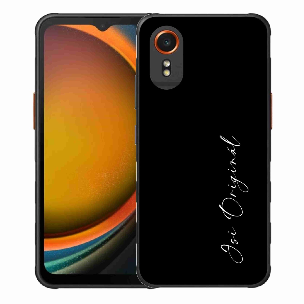 Gél borító mmCase Samsung Galaxy Xcover 7 - te vagy az eredeti fekete háttérrel