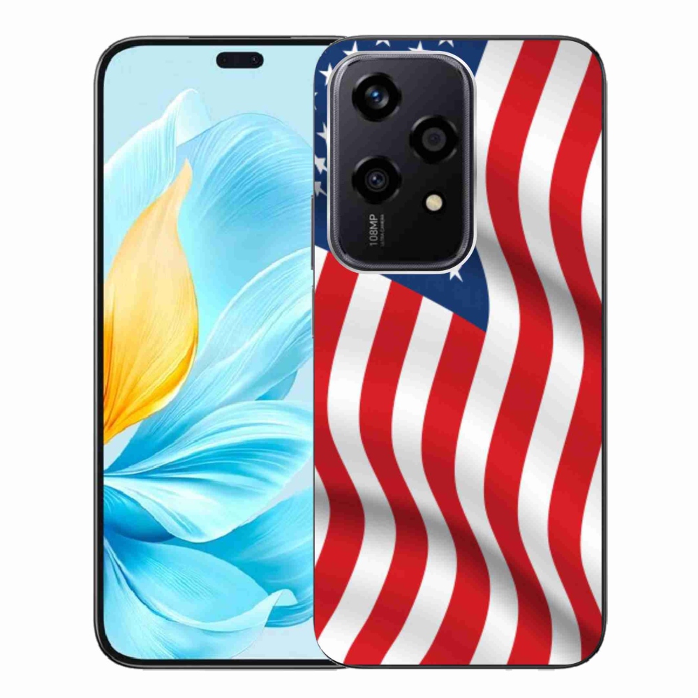 Zselés borítás mmCase a Honor 200 Lite 5G számára - amerikai zászló
