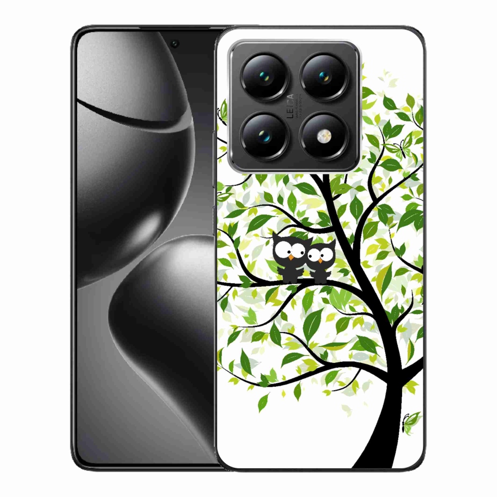 Gél borító mmCase a Xiaomi 14T-hez - baglyok a fán