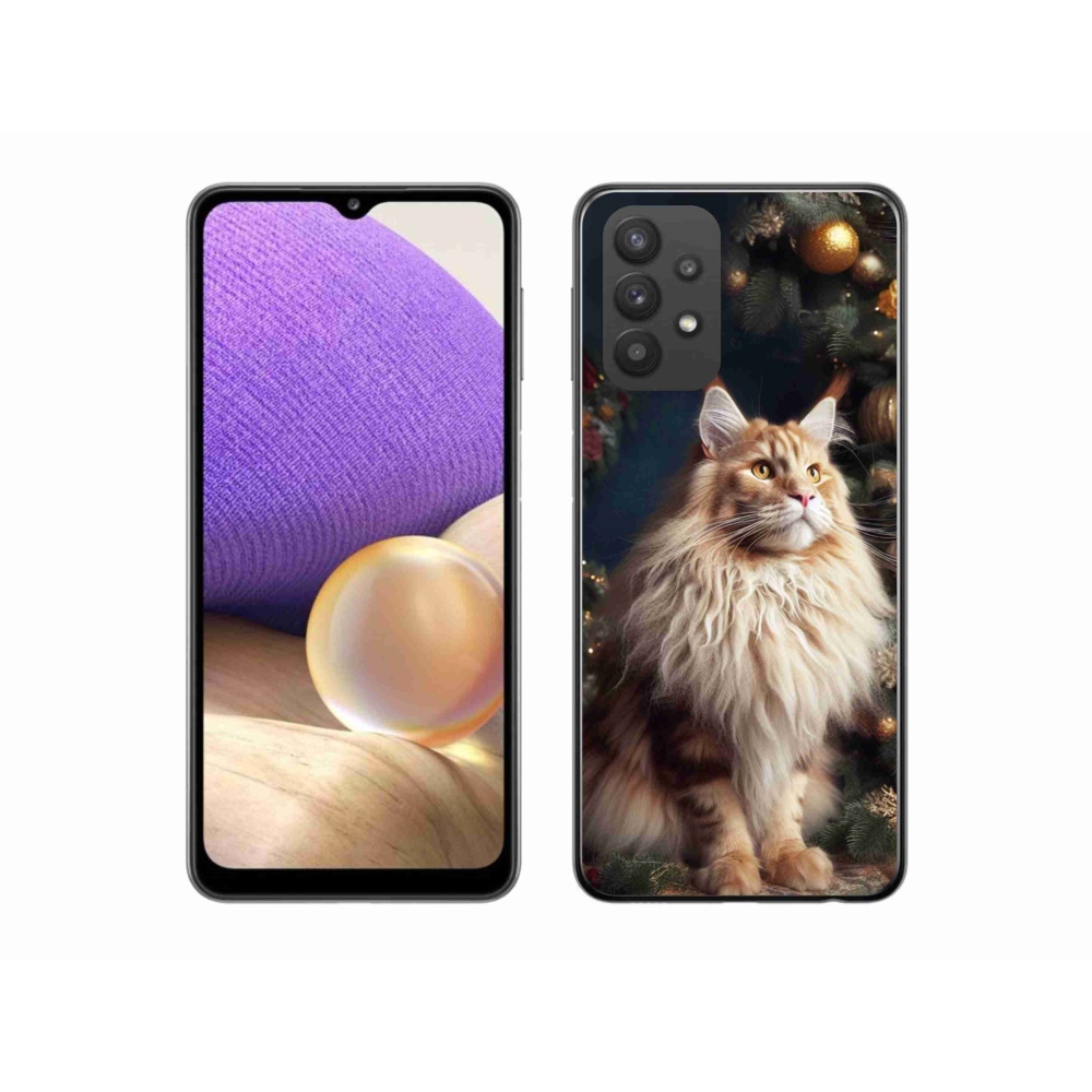 Zselés borítás mmCase Samsung Galaxy A32 5G - macska a fánál