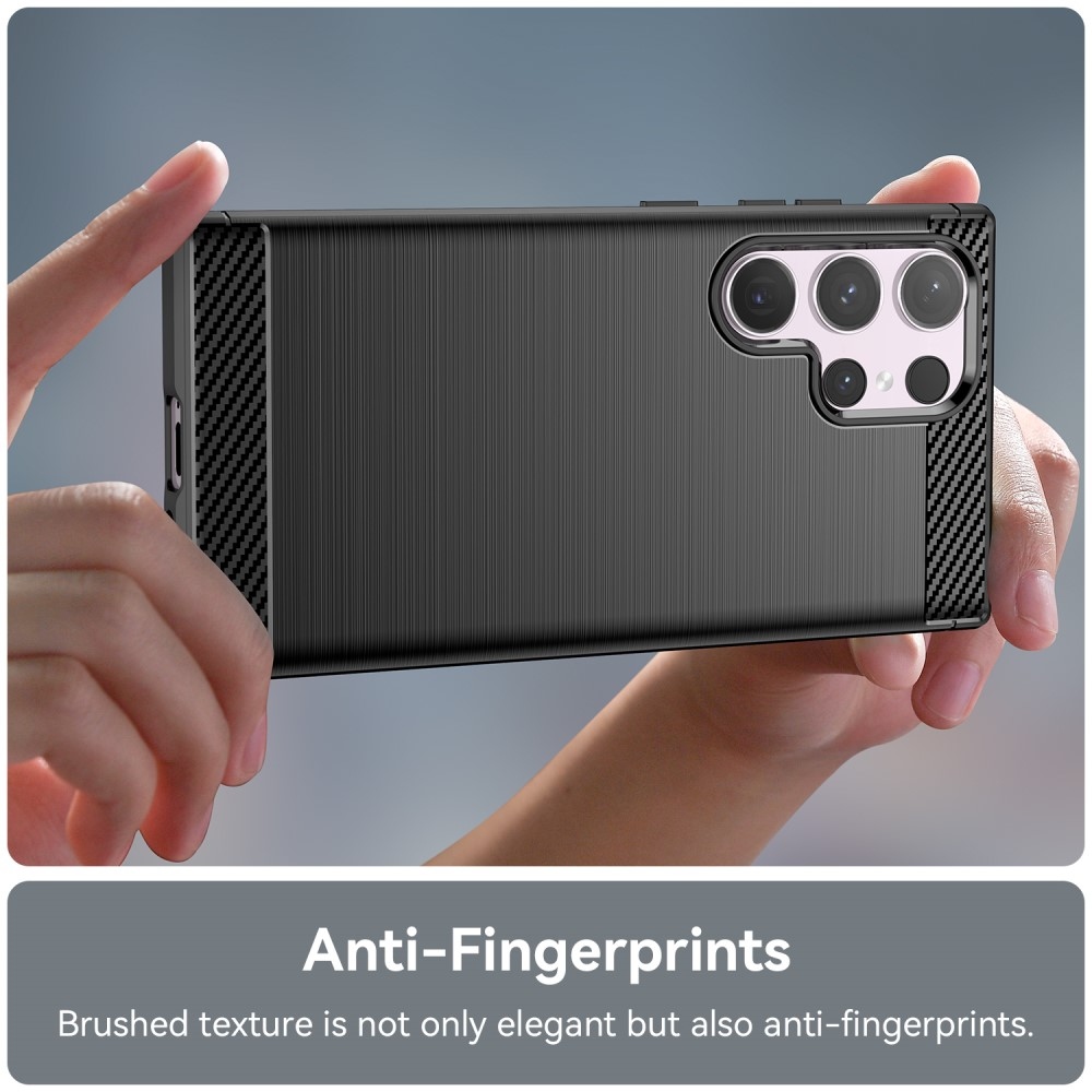 Szénálló zselés tok Samsung Galaxy S24 Ultra készülékhez - fekete