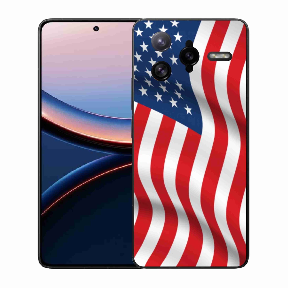 Gél borítás mmCase a Xiaomi Poco F7 Ultra számára - amerikai zászló
