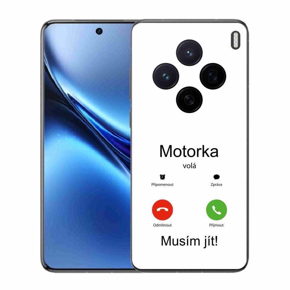 Gél borító mmCase a Vivo X200 5G-n - motoros hívások fehér háttérrel